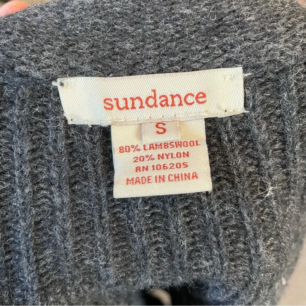 Sundance Lambswool cardigan Swing sweater small